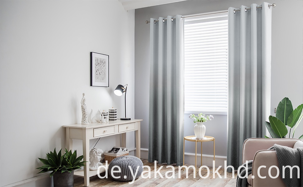 Graue Ombre-Vorhänge Grey Ombre Curtains